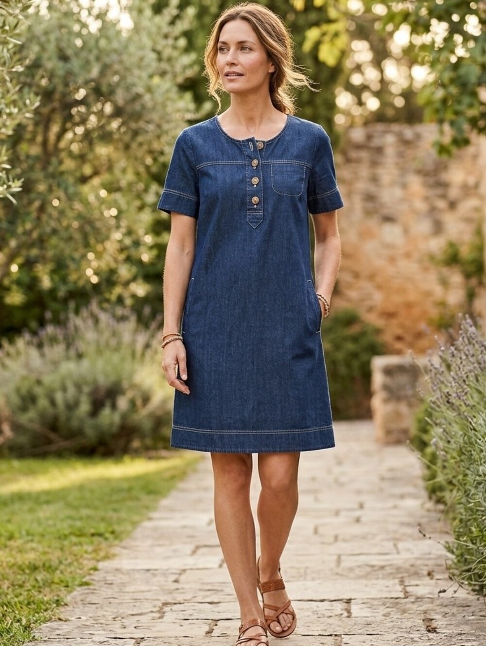 - J. Jill Denim dress. Excellent condition. Like new. Size XS. 100 % Cotton .